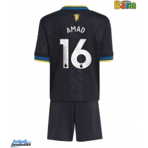 Manchester United Amad Diallo #16 Tredjedraktsett Barn 2025-26 Kortermet (+ Korte bukser)